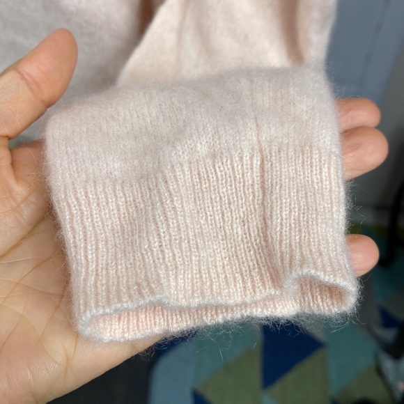 335. En Thread 100% cashmere pink cardigan, size L - Picture 5 of 7